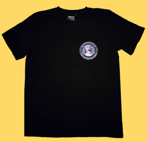 T-Shirt BIO-Baumwolle "Fix-it-Climate"  Schwarz Größe L